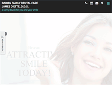 Tablet Screenshot of dariencosmeticdentistry.com